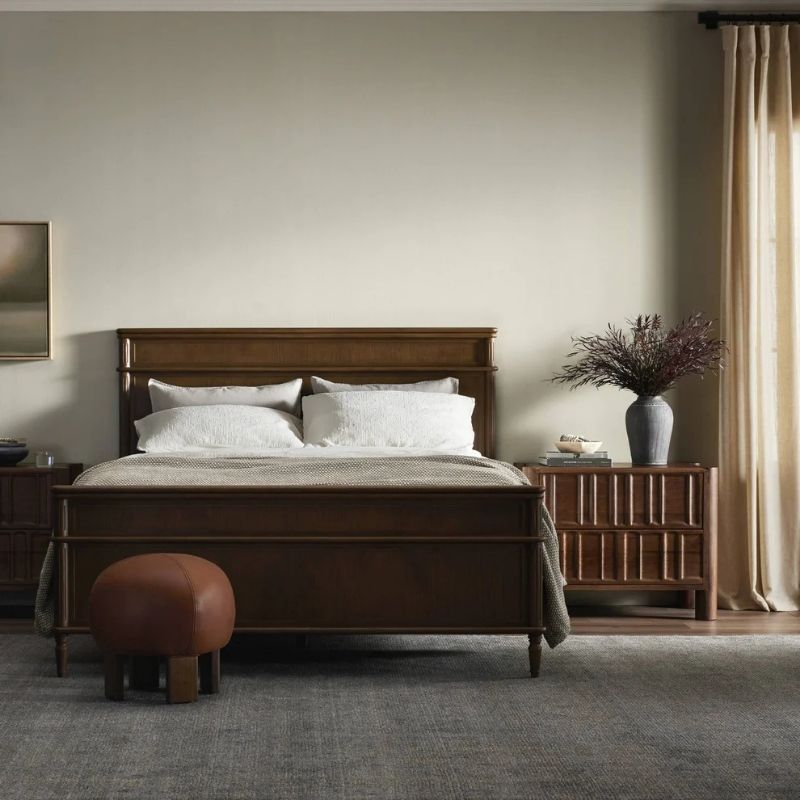 Four Hands Toulouse Bed in Toasted Oak