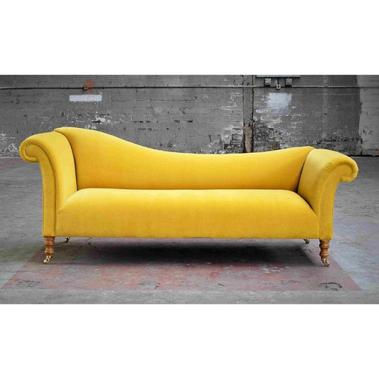 Sofa Factory Merrion Chaise Elegant Sofa in Yellow